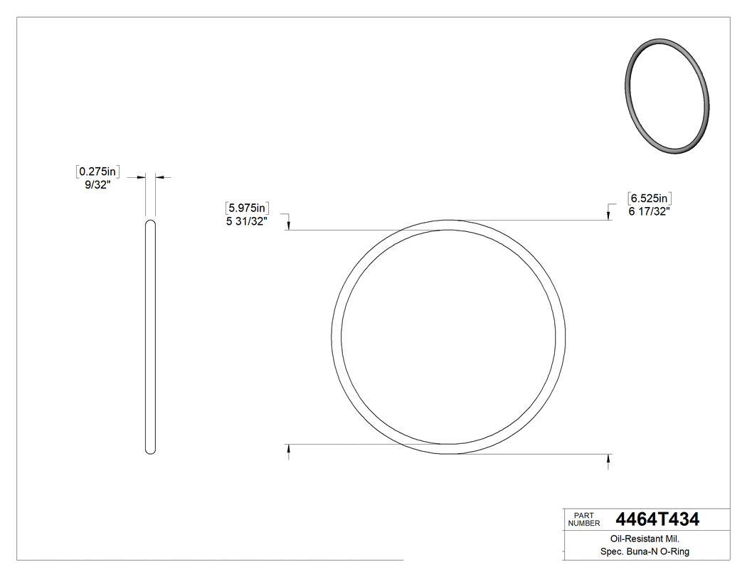 Technical drawing - 4464T434